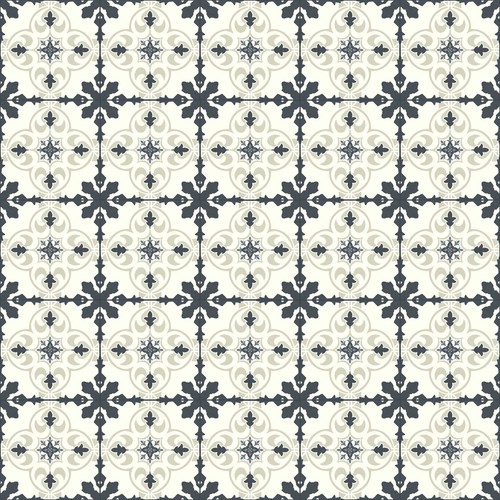 Vintage tile effect vinyl - vintage,