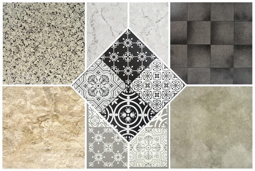 Vinyl floor tiles self - floor,