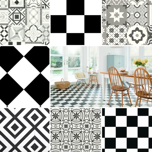 Black white candy vinyl - &,